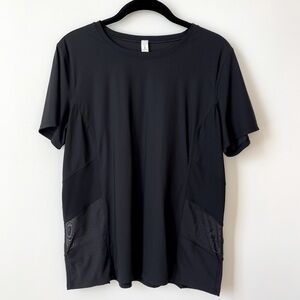 Lululemon Athletica Black Relaxed Short Sleeve Tee